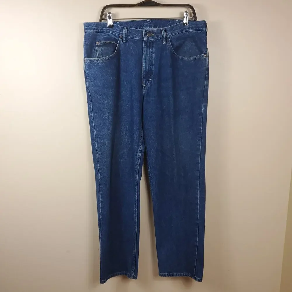 Lee Dark Wash Straight-Leg Jeans Size 36x30
